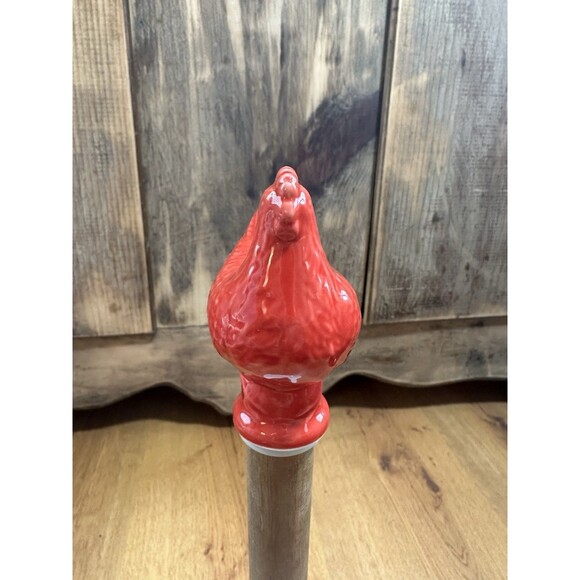 The Pioneer Woman Flea Market Red Hen Paper Towel Holder - Picture 8 of 9